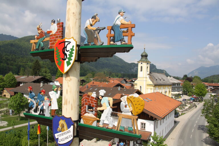 Maibaum, Schleching, Dahoam in Schleching