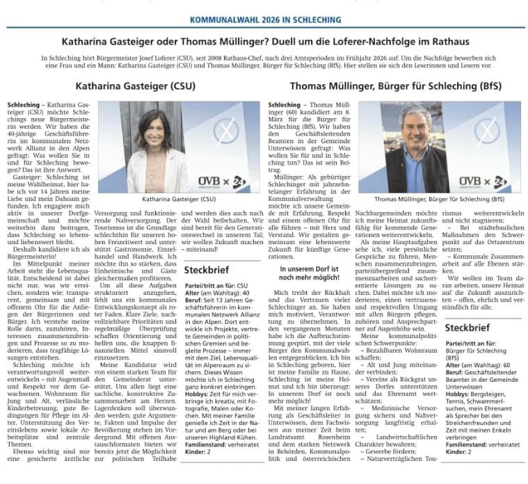 OVB, Dahoam in Schleching